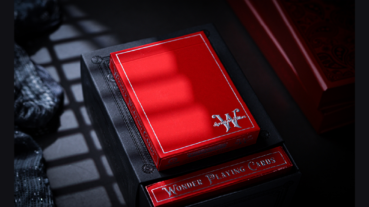 Scarlet Wonder Signature Cold Foil Playing Cards with Numbered Seal