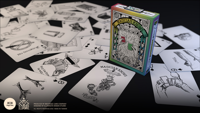 Magician Knows V1 Black and White Playing Cards by 808 Magic and Alan Wong