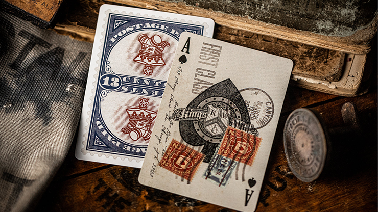 Postage Paid Blue Edition Playing Cards by Kings Wild Project