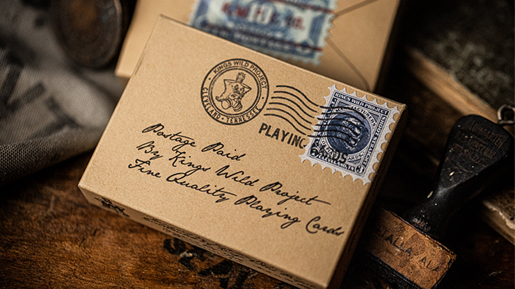 Postage Paid Blue Edition Playing Cards by Kings Wild Project