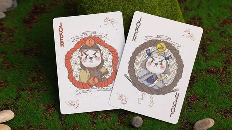 Samurai Otter Playing Cards - Hono Edition (Standard red) Playing Cards