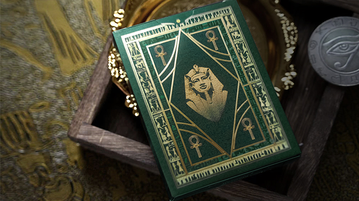 Egypt Mythology Black Edition Playing Cards - Green