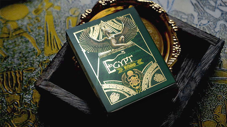 Egypt Mythology Black Edition Playing Cards - Green