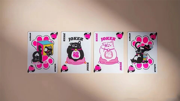 Bicycle Cat (Pink) Playing Cards by USPCC