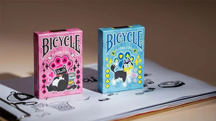 Bicycle Cat (Pink) Playing Cards by USPCC