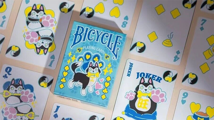 Bicycle Dog (Blue) Playing Cards by USPCC