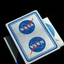 NASA Foil Meatball Logo Playing Cards