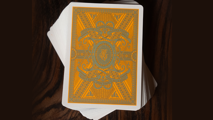 Kings Head Playing Cards - Green & Yellow