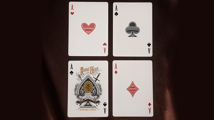 Kings Head Playing Cards - Purple and Pink