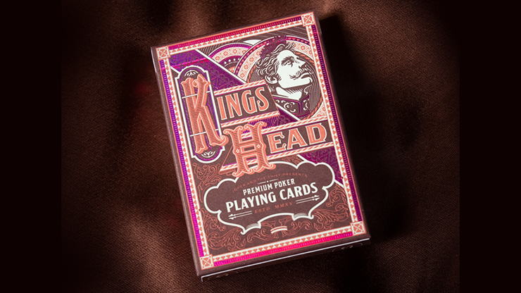 Kings Head Playing Cards - Purple and Pink