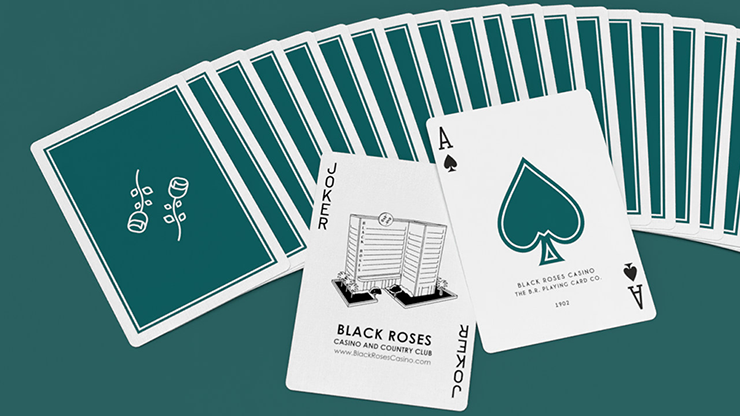 Black Roses Casino V4 Playing Cards – PlayingCardDecks.com