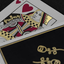 Gold Foil Black Roses Casino Playing Cards