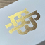 Gold Foil Monogram Playing Cards