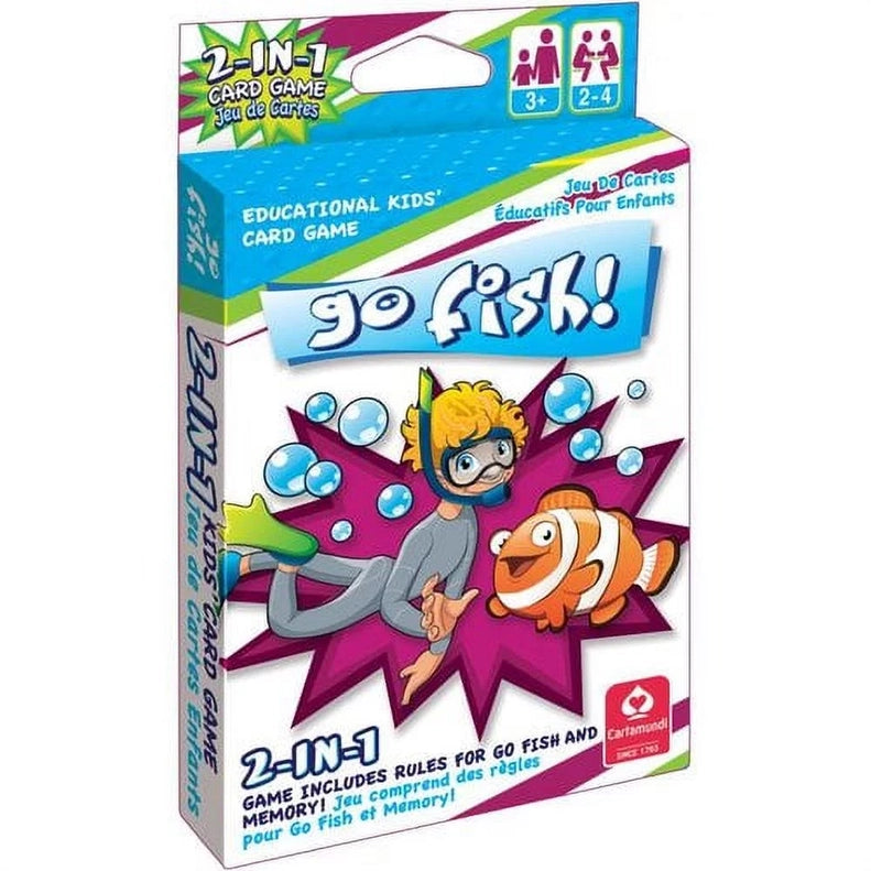 Go Fish & Memory 2-in-1 Kid’S Jumbo Deck Card Game By Cartam