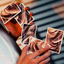 Flexible Mocha Mousse Playing Cards by TCC