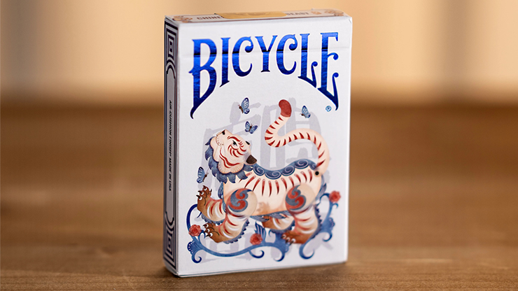 Bicycle Mascot Playing Cards - Tiger Sniffs the Rose