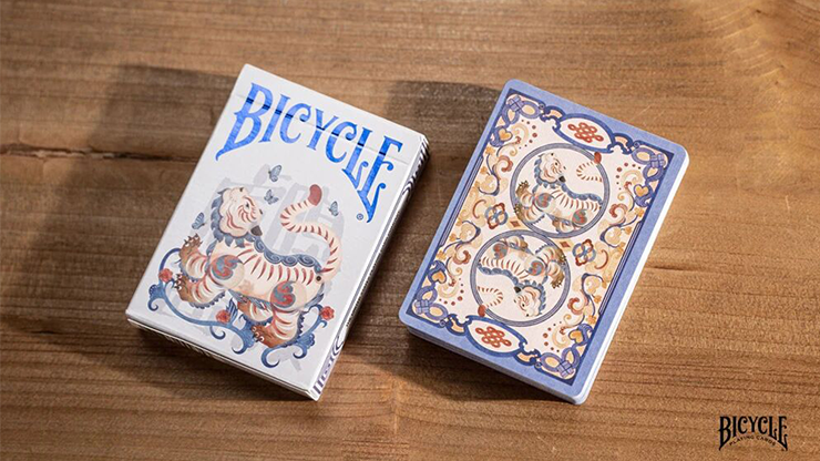 Bicycle Mascot Playing Cards - Tiger Sniffs the Rose