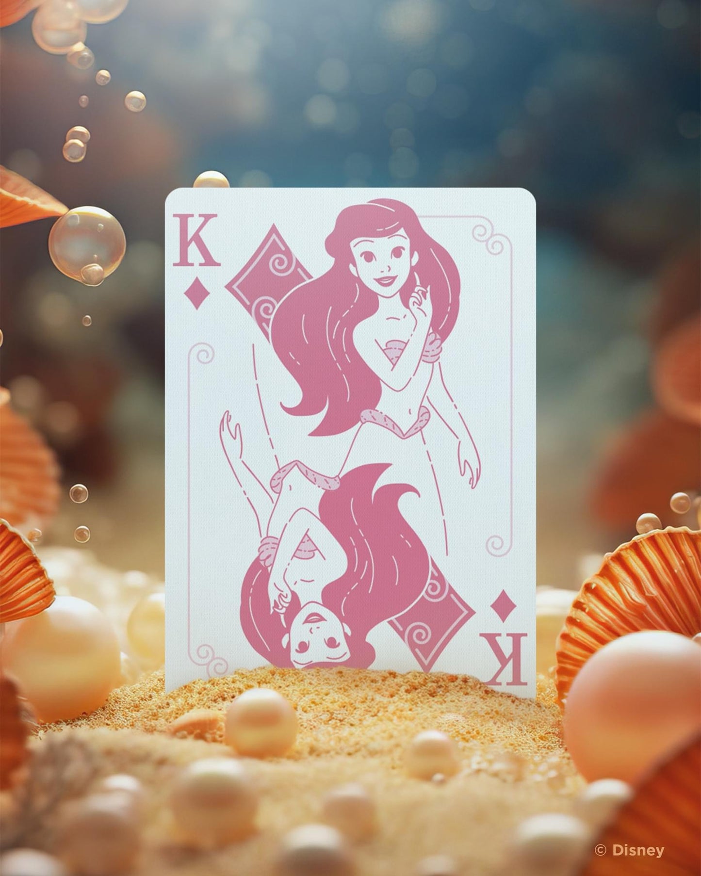 Disney Princess Inspired Pink Bicycle Playing Cards