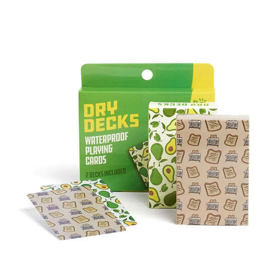 PlayingCardDecks.com-Avocado Toast Plastic Playing Cards 2 Deck