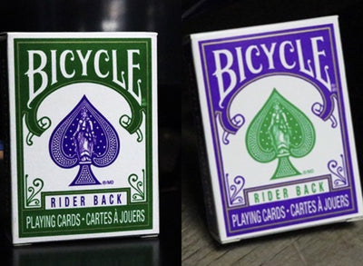 Mini Bicycle Cards Purple & Green - 2 Set Deck
