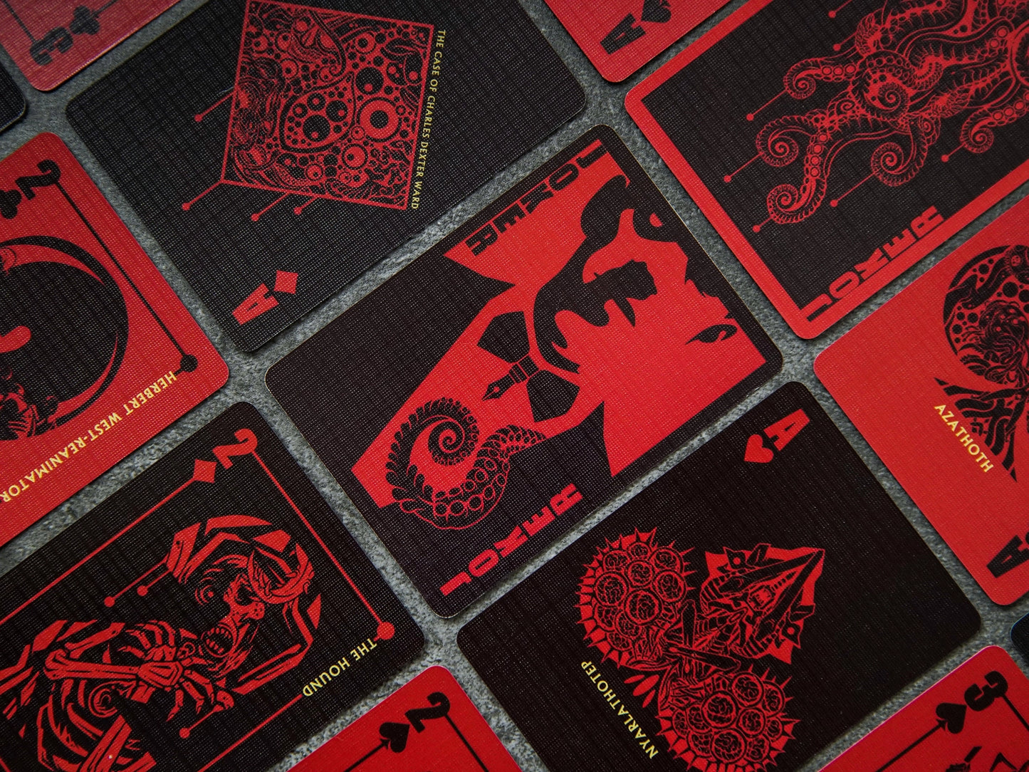 Lovecraft A-K Cthulhu Mythos Playing Cards - Red