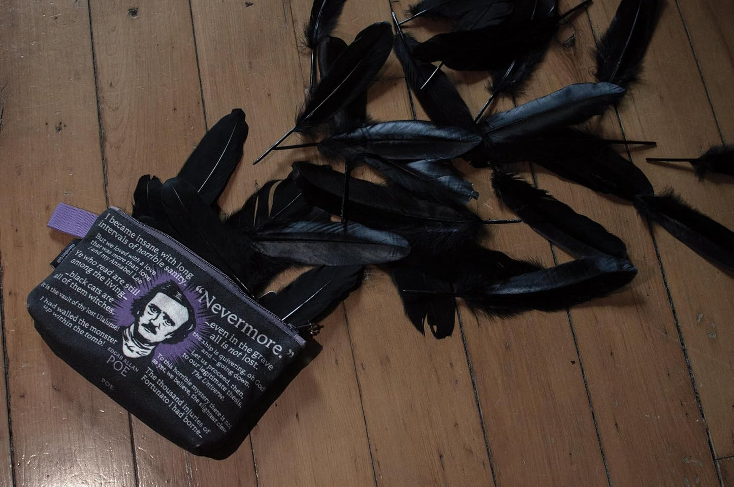 Edgar Allan Poe Zipper Bag