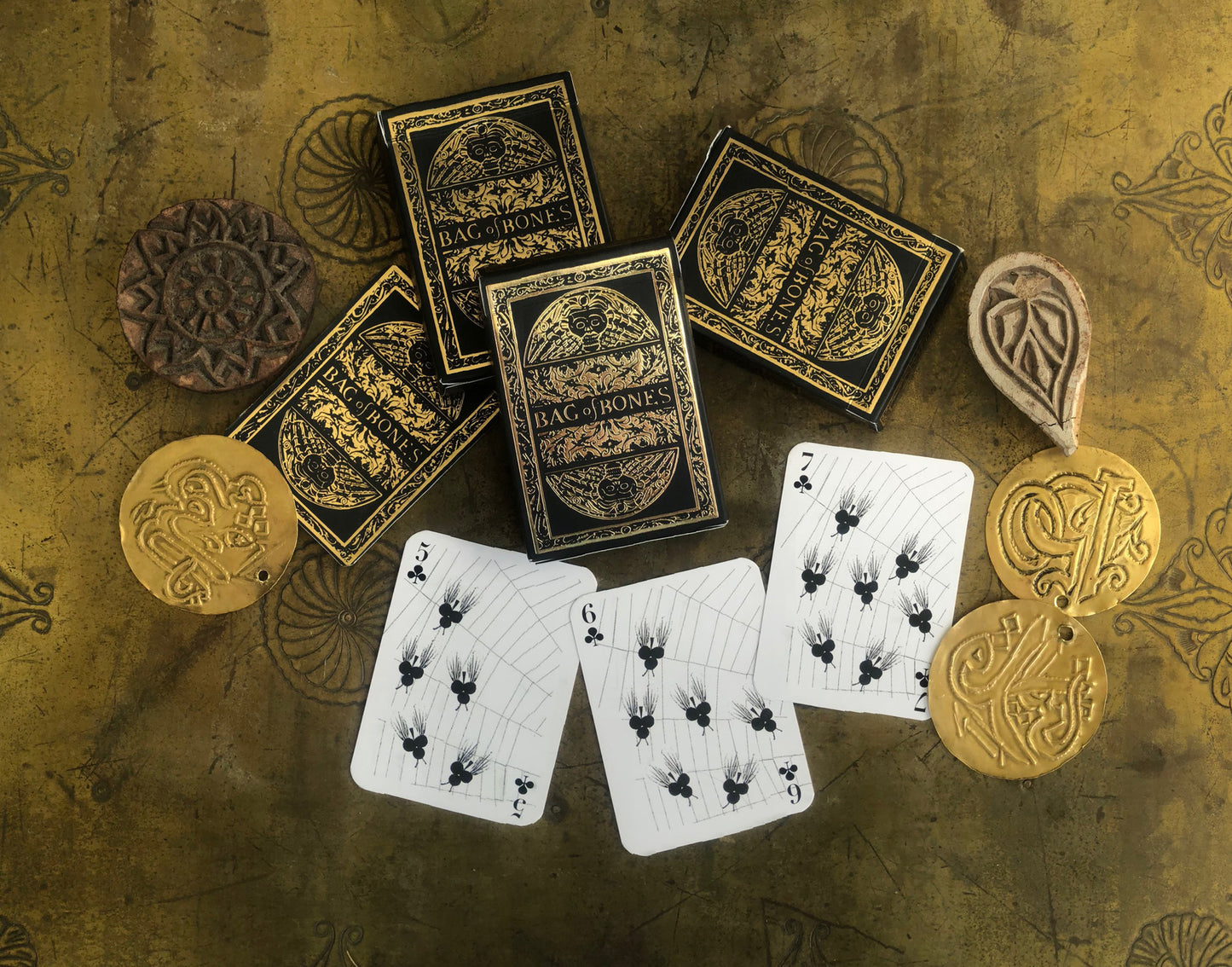 Bag of Bones Playing Cards - Premium Gold Edition