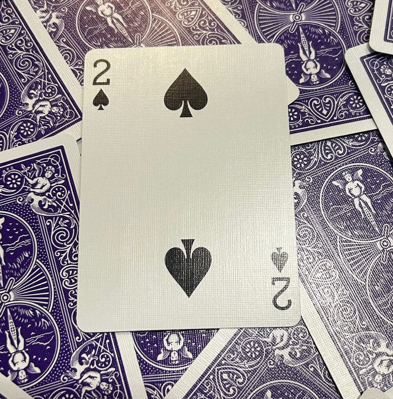 Purple One-Way Forcing Deck - 2 of Spades