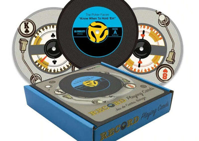 PlayingCardDecks.com-Record Shaped Playing Cards GAMAGO