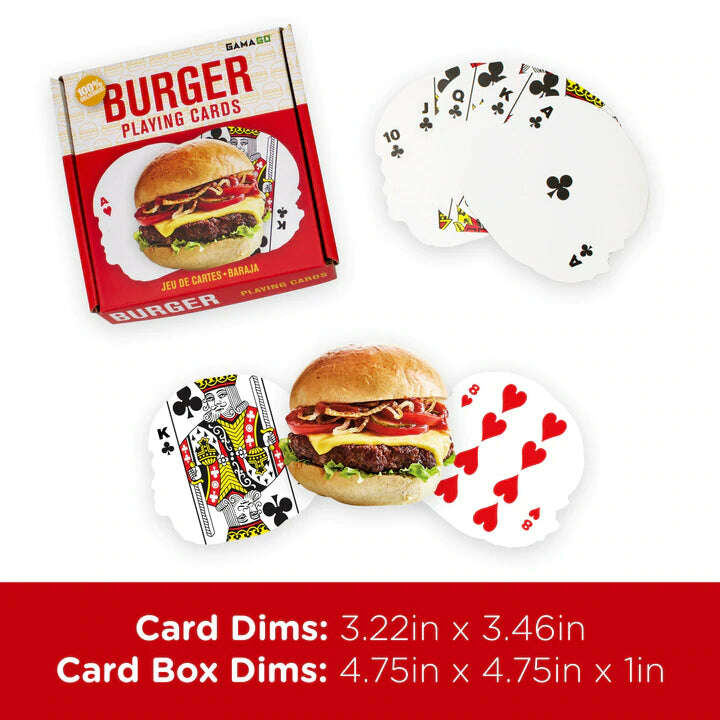 PlayingCardDecks.com-Burger Shaped Playing Cards GAMAGO