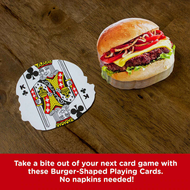 PlayingCardDecks.com-Burger Shaped Playing Cards GAMAGO