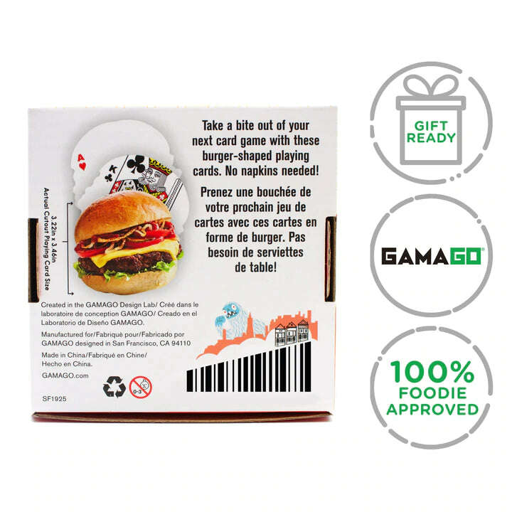 PlayingCardDecks.com-Burger Shaped Playing Cards GAMAGO