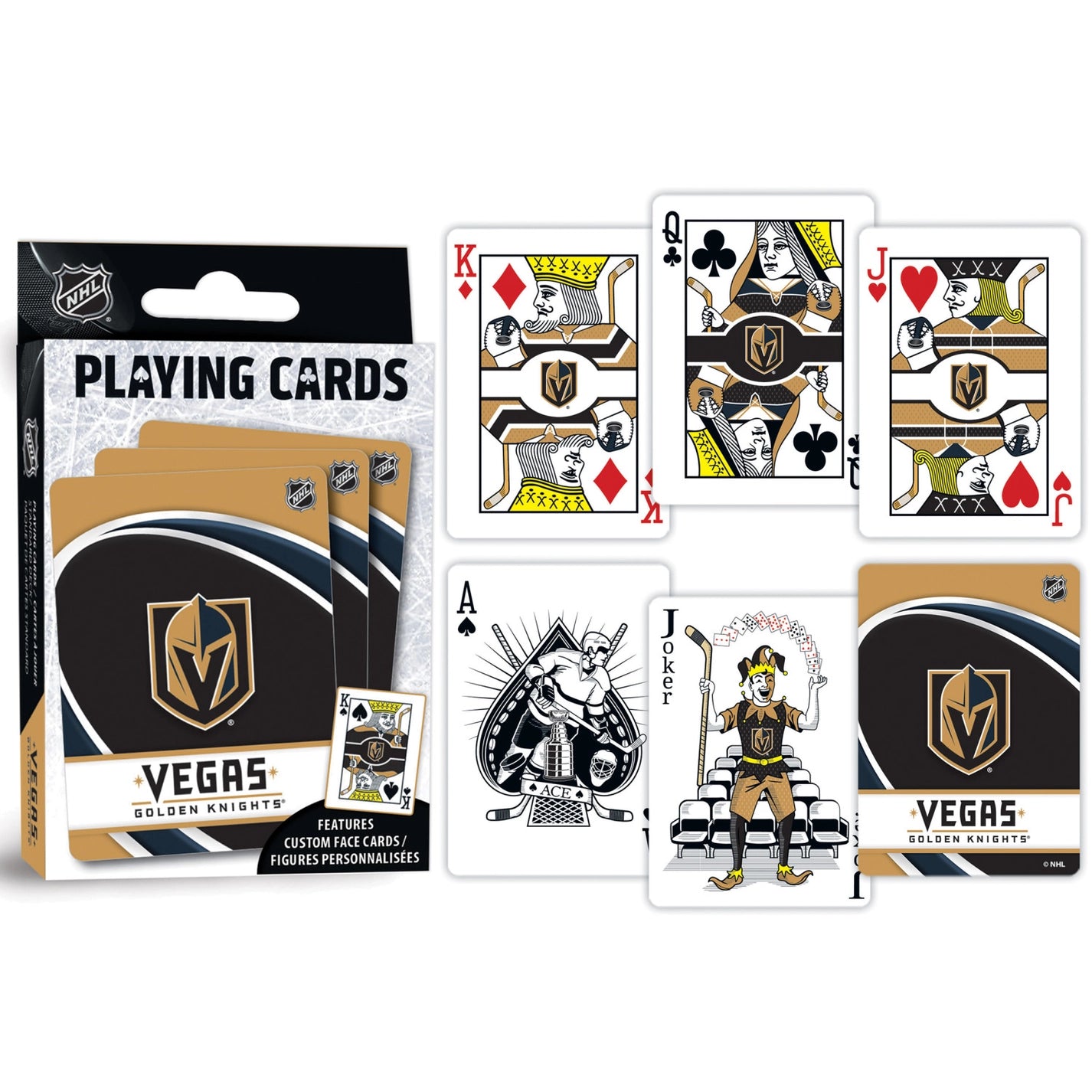 Las Vegas Golden Knights Playing Cards by Masterpieces