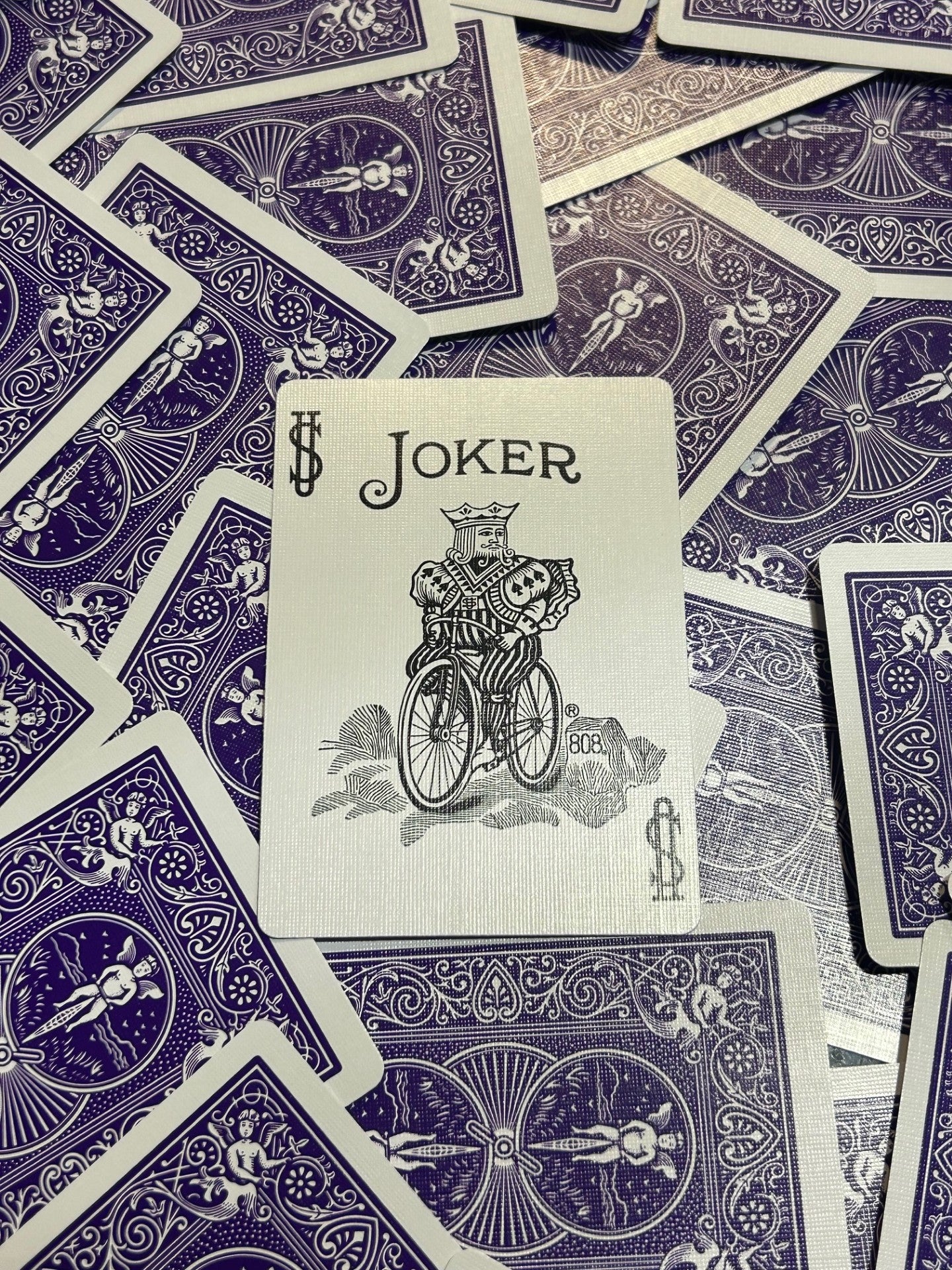 Purple One-Way Forcing Deck - Black & White Joker