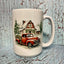 Red Truck Christmas Farmhouse Holiday 15oz Coffee Mug