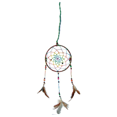 Dream Catcher Multi Colored with Feathers