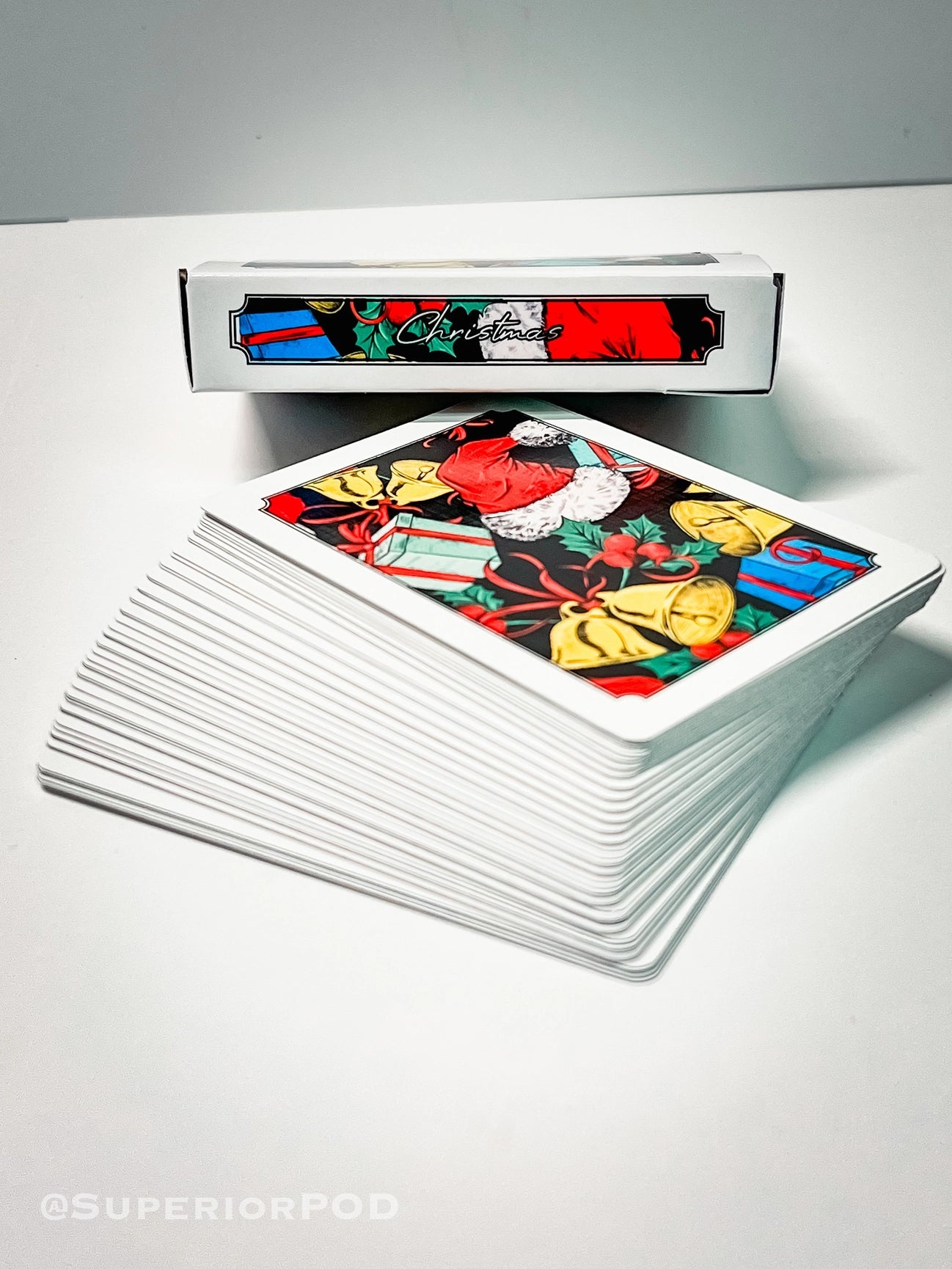 White Christmas Playing Cards
