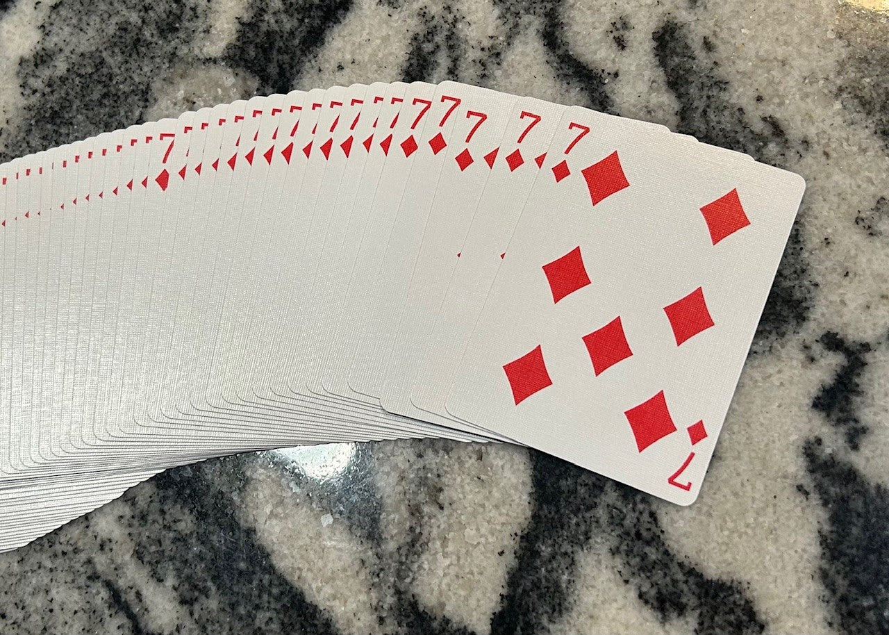 Red One-Way Forcing Deck - 7 of Diamonds