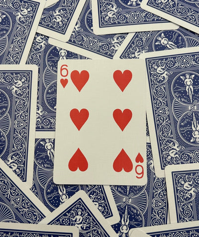 Blue One-Way Forcing Deck - 6 of Hearts