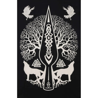 Celtic Wolf Tree Tapestry
