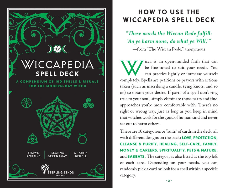 Wiccapedia Spell Deck By Leanna Greenaway