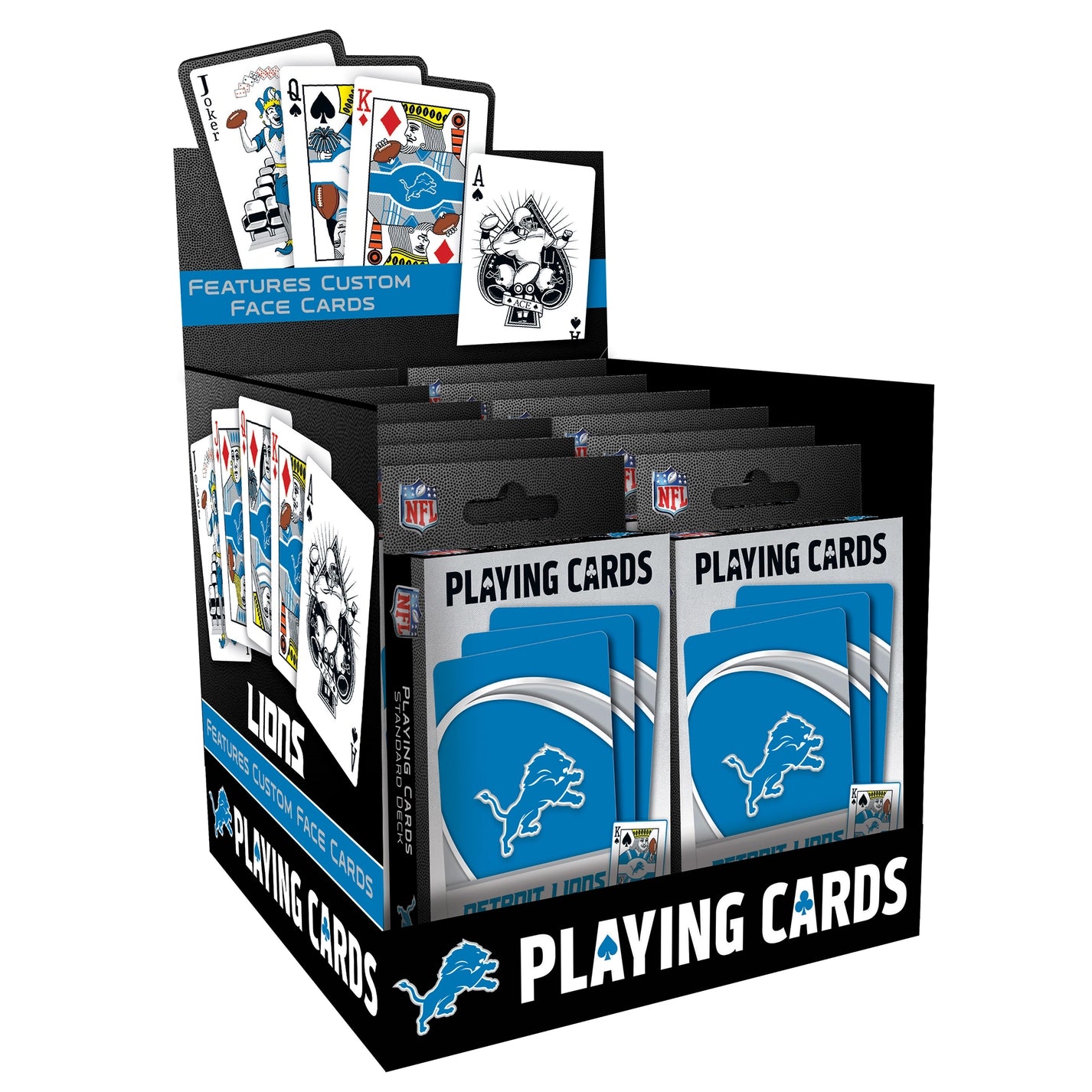 Detroit Lions Playing Cards by Masterpieces