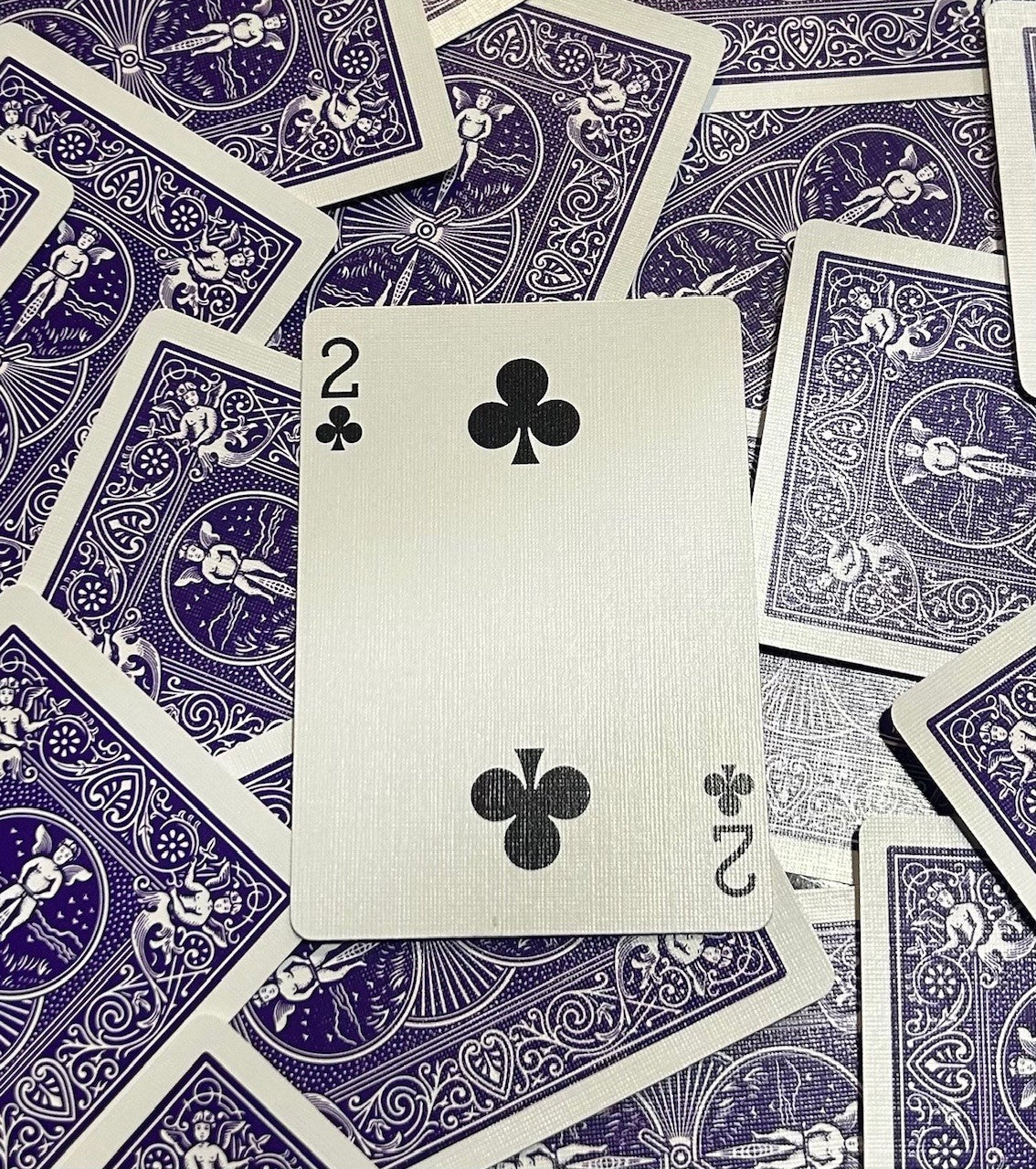 Purple One-Way Forcing Deck - 2 of Clubs