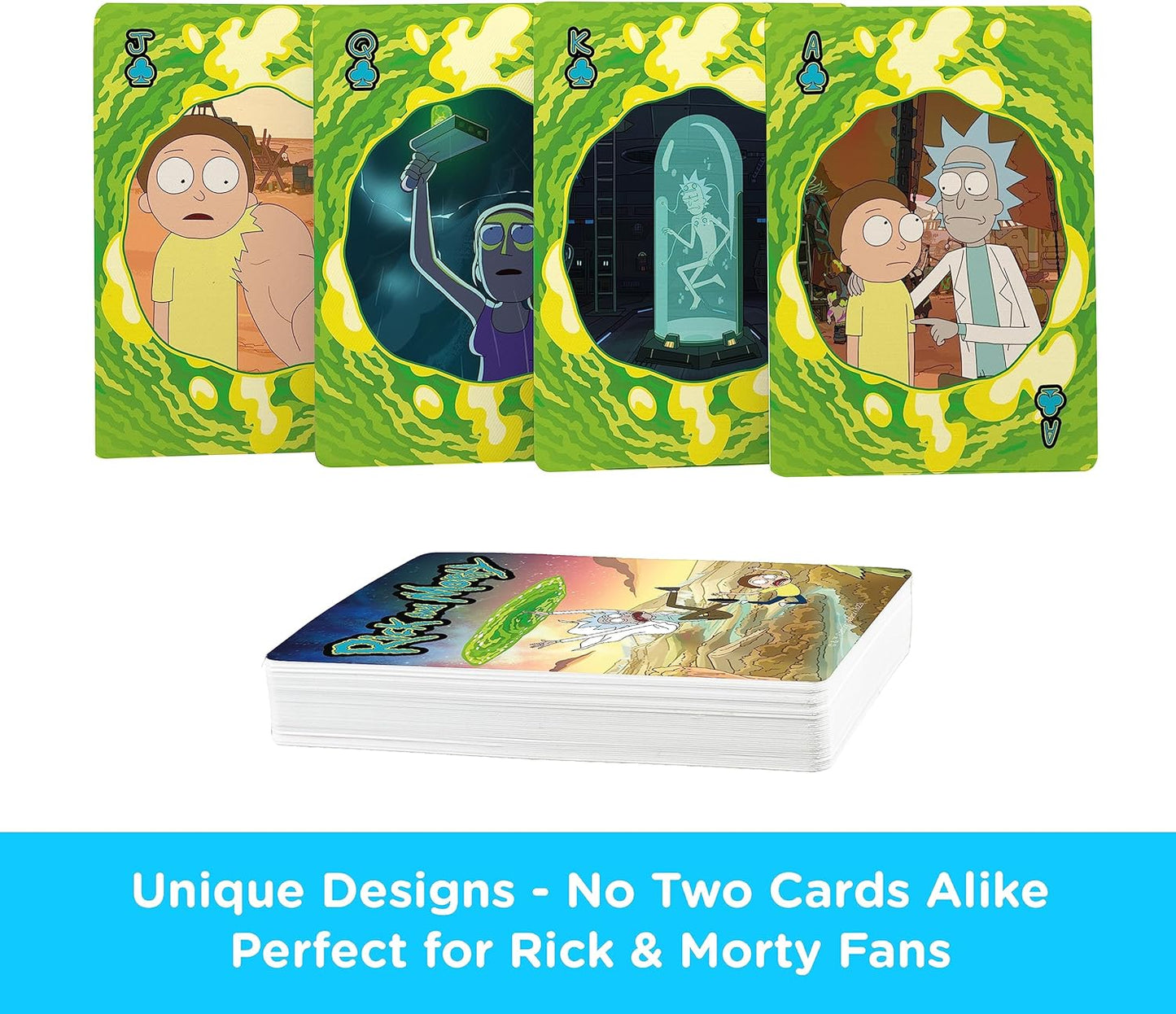 Rick and Morty Official Playing Cards by Aquarius