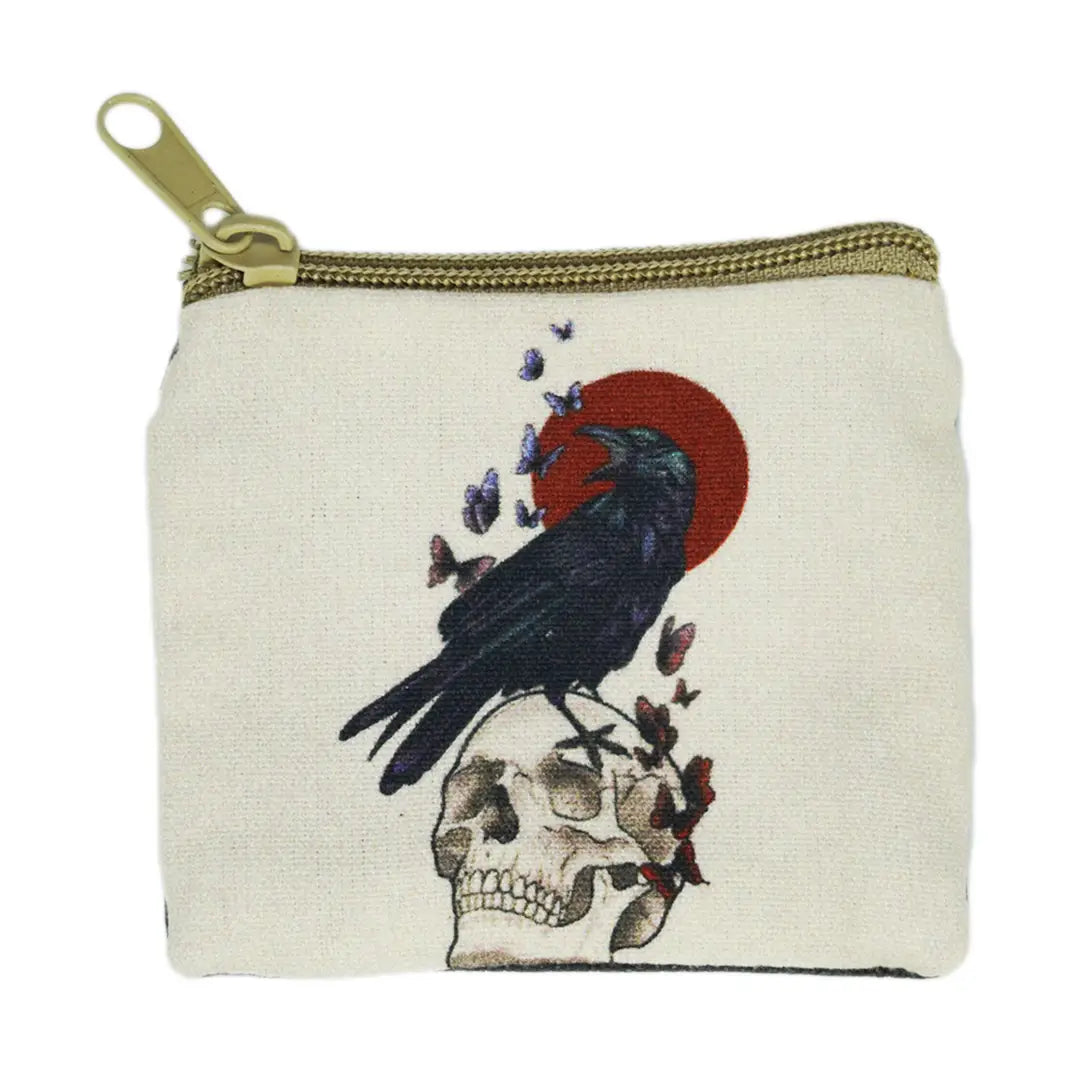 The Raven & Skull Coin Purse