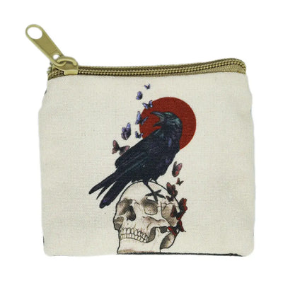 The Raven & Skull Coin Purse