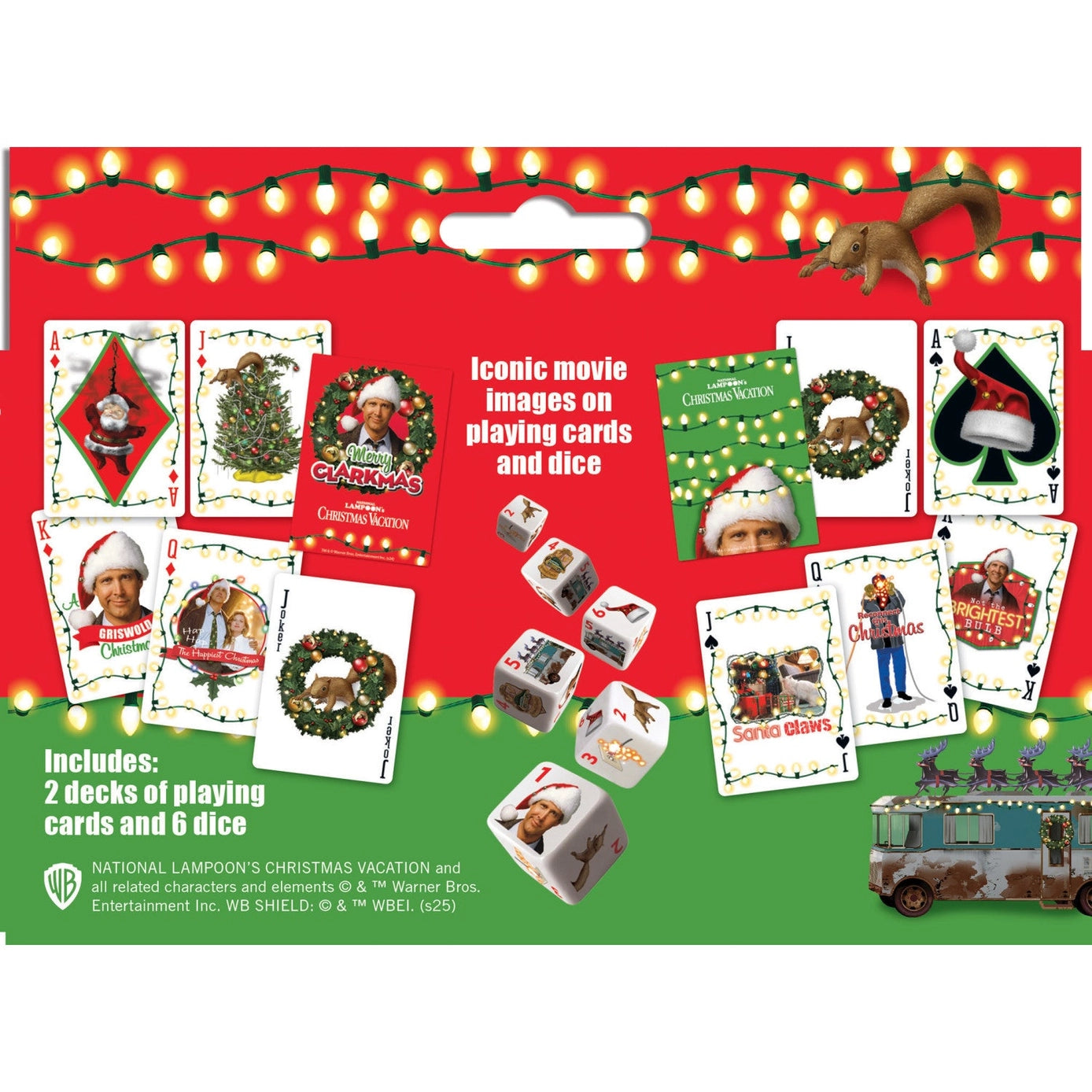 Christmas Vacation 2-pack Playing Cards & Dice Set by Masterpieces