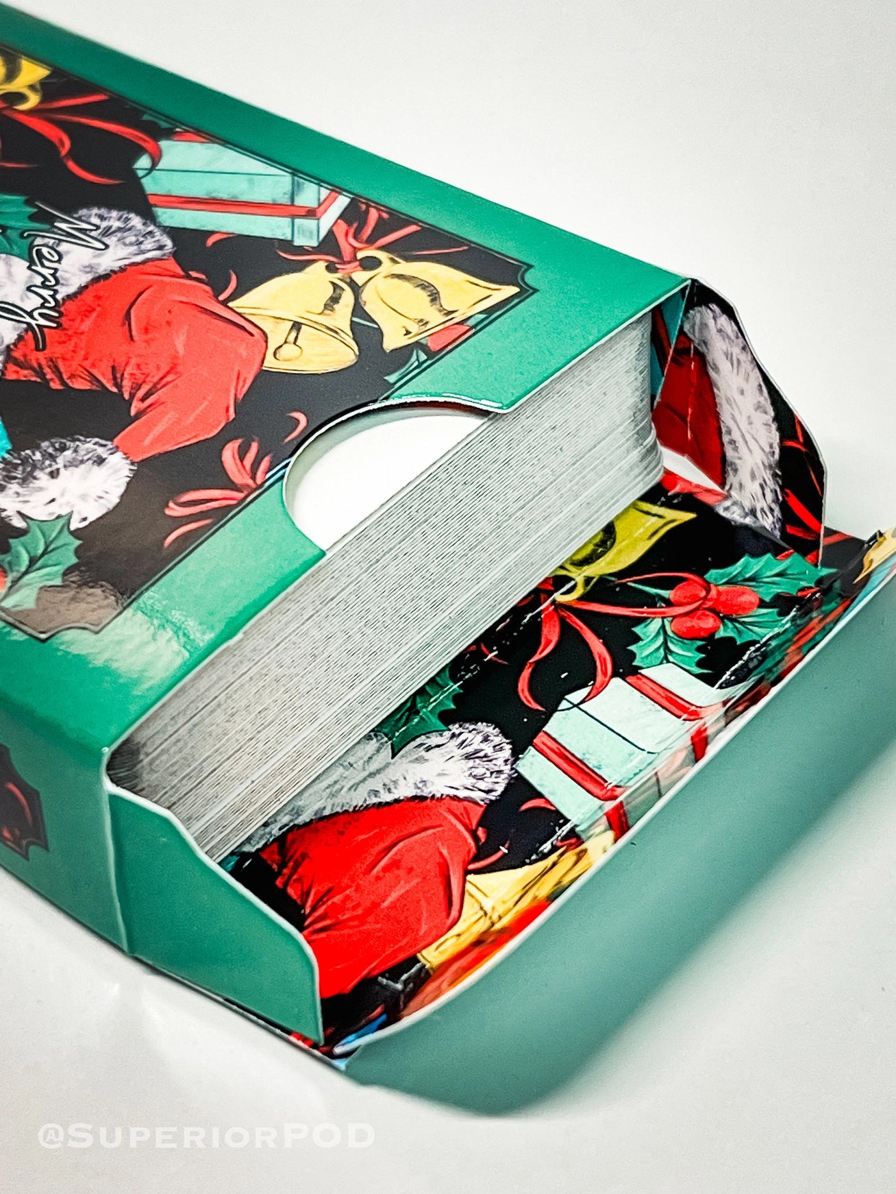 Green Christmas Playing Cards