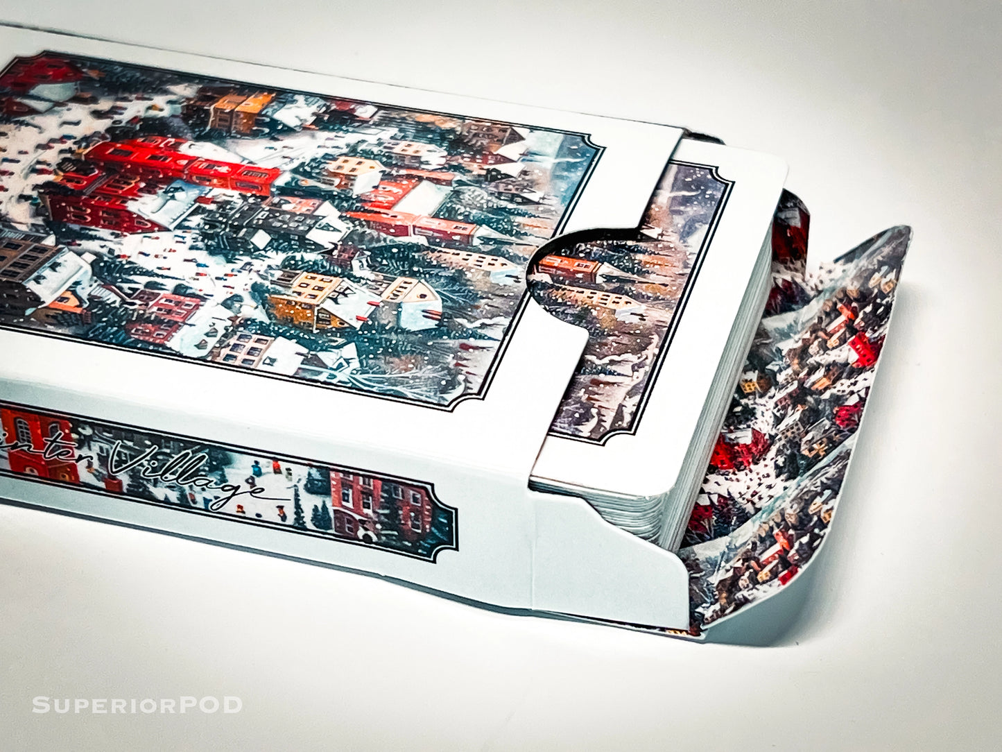 Winter Village Playing Cards