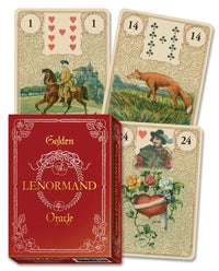 Golden Lenormand Oracle Deck Lo Scarabeo